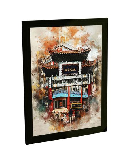 Quadro Decorativo A4 Yokohama Kanagawa Japão Pintura Viagem Menor preço em Quadro Decorativo A4 Yokohama Kanagawa Japão Pintura Viagem