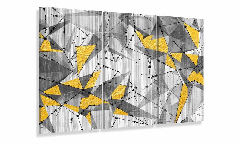 Imagem de Quadro Decorativo Abstrato Geometrico 105x65