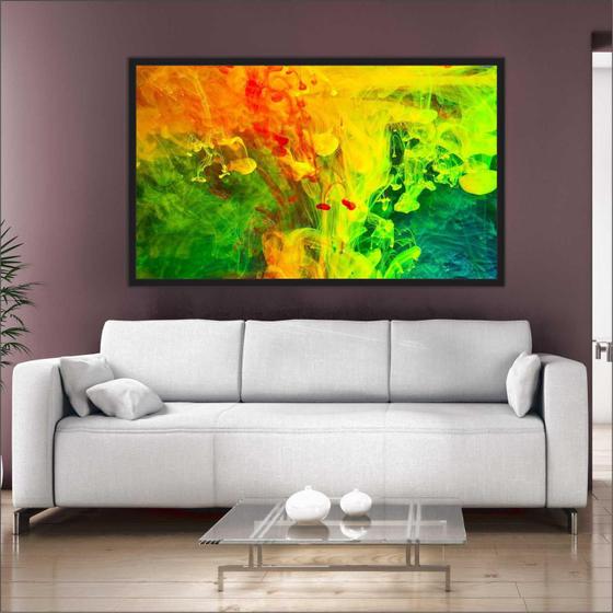 Imagem de Quadro Decorativo Abstrato Salas Escritórios Consultórios Com Moldura TT20