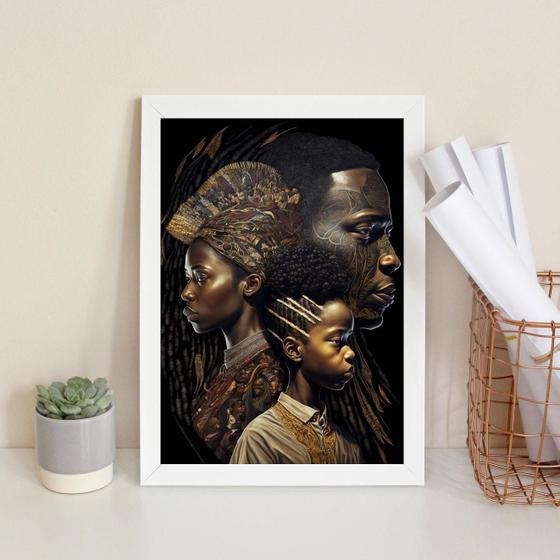 Imagem de Quadro Decorativo Africanos 24X18Cm