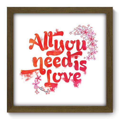 Imagem de Quadro Decorativo - All You Need - 33cm x 33cm - 137qdrm