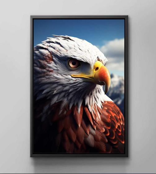 Imagem de Quadro Decorativo Animais Águia Aves Tela Canvas Premium Salas 