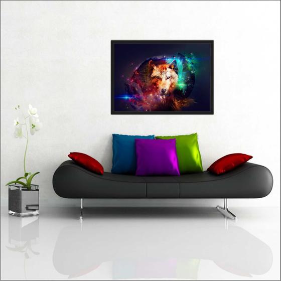 Imagem de Quadro Decorativo Animais Lobo Salas Quartos TT09