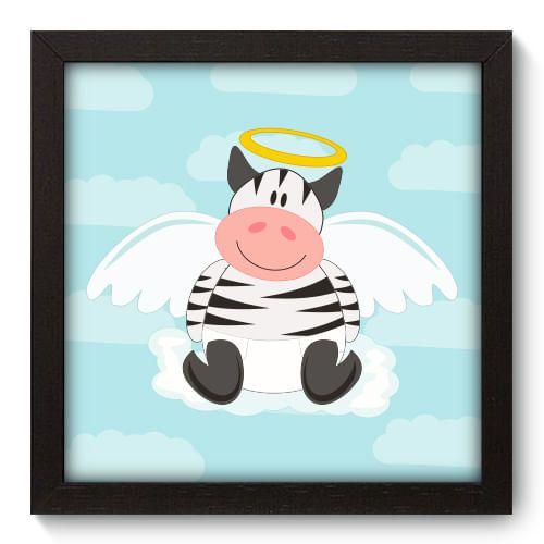 Imagem de Quadro Decorativo - Anjinho Zebra - 22cm x 22cm - 018qdbp