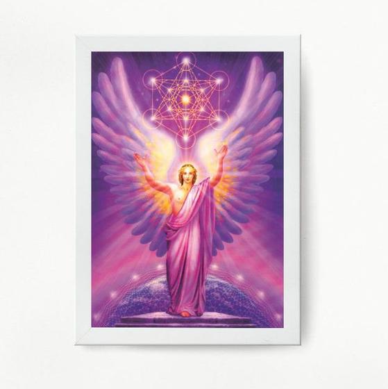 Imagem de Quadro Decorativo Arcanjo Metatron 45x34cm - com vidro