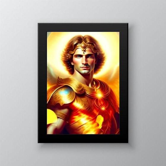 Imagem de Quadro decorativo Arcanjo Uriel 45x34cm - Vidro