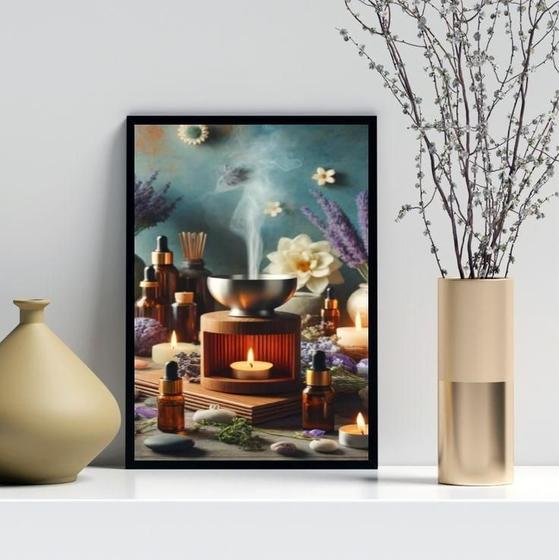 Imagem de Quadro Decorativo Aromaterapia 45X34Cm - Com Vidro