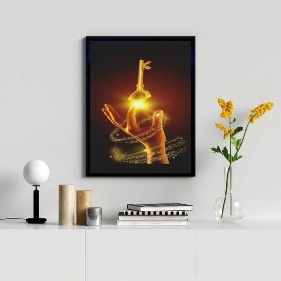 Imagem de Quadro Decorativo Arquétipo Chave Mágica 33X24Cm - Com Vidro