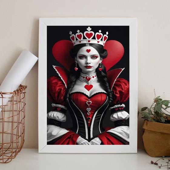 Imagem de Quadro Decorativo Arquétipo Rainha Copas 45x34cm