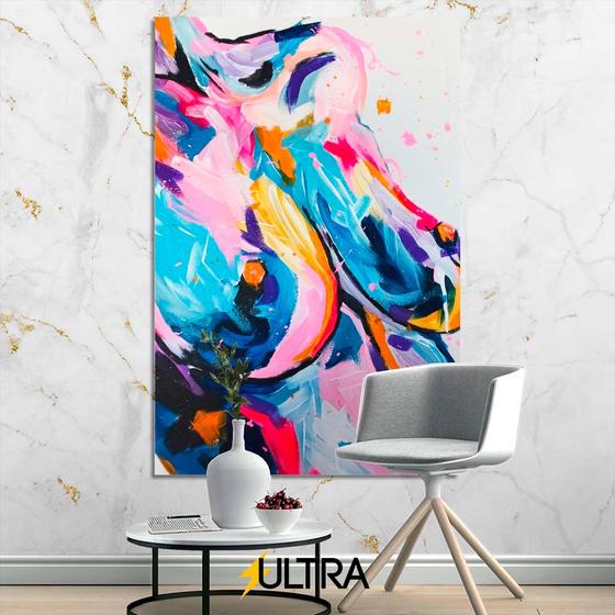 Imagem de Quadro Decorativo Arte Aesthetic 90x60cm - Contornos Delicados