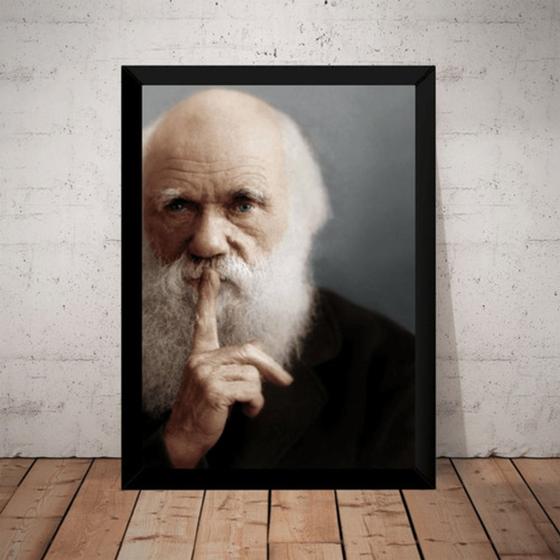 Imagem de Quadro Decorativo Arte Charles Darwin