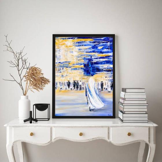 Imagem de Quadro Decorativo Arte DecoraçãoJudaica 33x24cm - com vidro