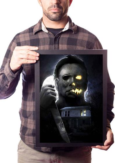 Imagem de Quadro Decorativo Arte Michael Myers Halloween Filme Terror