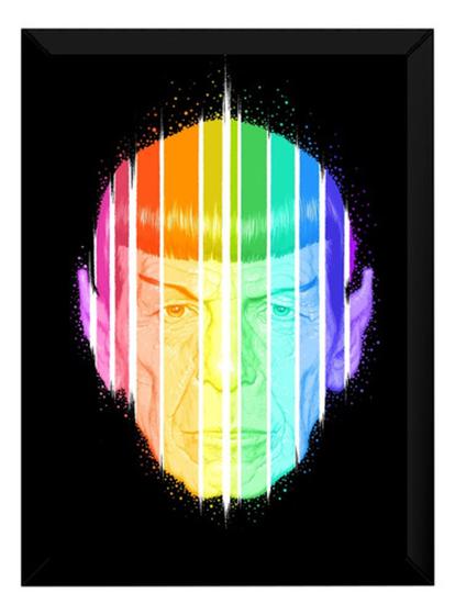 Imagem de Quadro Decorativo Arte Spock Star Trek Poster Moldurado