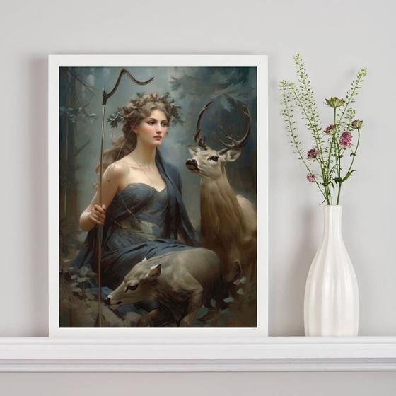 Imagem de Quadro Decorativo Artemis- Deusa Da Natureza 45x34cm - com vidro