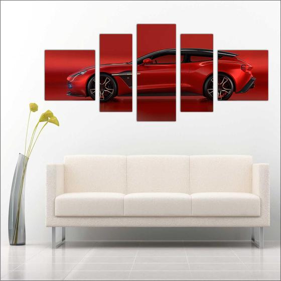 Imagem de Quadro Decorativo Aston Martin Vermelho Salas Quartos