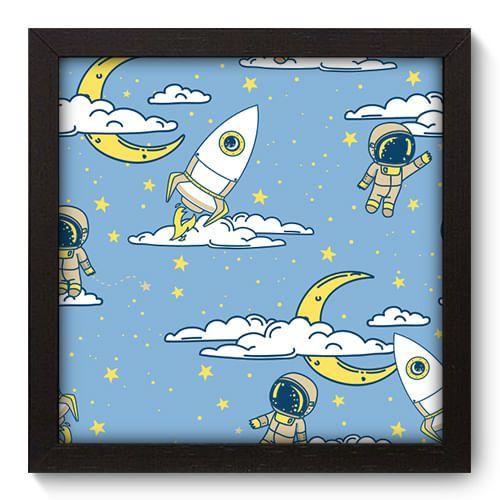 Imagem de Quadro Decorativo - Astronauta - 22cm x 22cm - 126qdbp