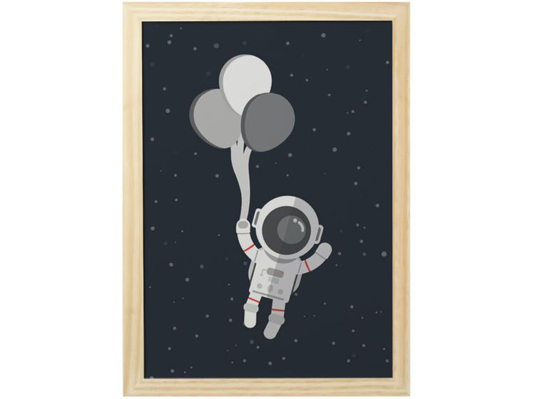 Imagem de Quadro Decorativo Astronauta 24,5x34,5cm