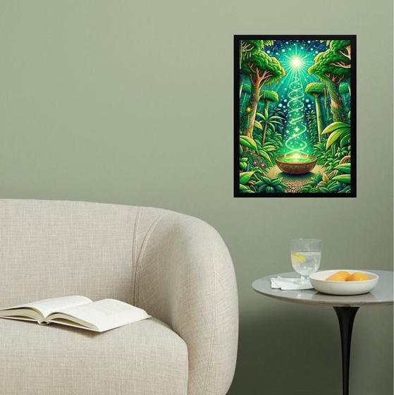 Quadro Decorativo Ayhuasca 33X24Cm - Com Vidro - Quadros On-Line Imagem de Quadro Decorativo Ayhuasca 33X24Cm - Com Vidro