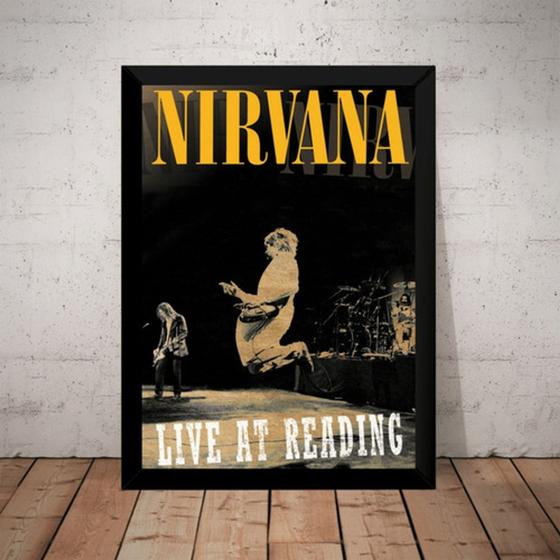 Imagem de Quadro Decorativo Banda Nirvana Live At Reading