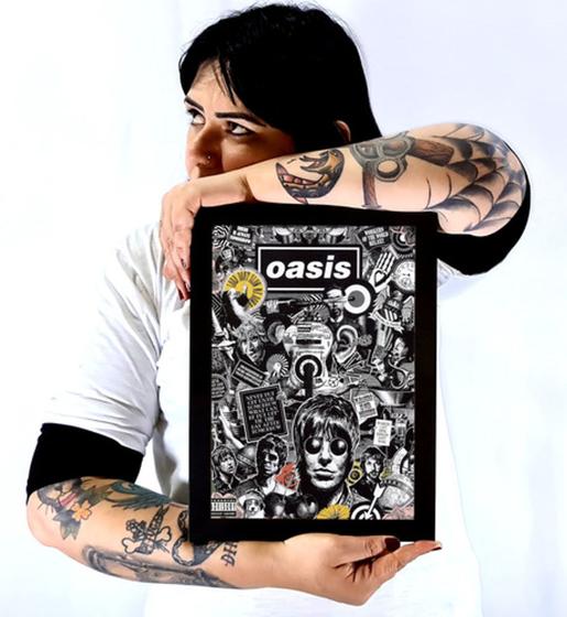 Imagem de Quadro Decorativo Banda Oasis Rock Arte