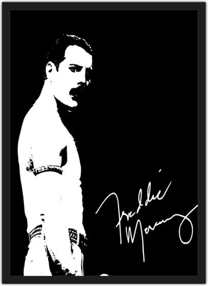 Imagem de Quadro Decorativo Bandas Freddie Mercury Queen Com Moldura Salas e Quartos G03