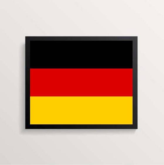 Imagem de Quadro Decorativo Bandeira Alemanha 24x18cm - com vidro