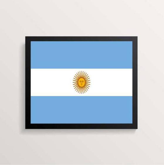 Imagem de Quadro Decorativo Bandeira Argentina 24x18cm