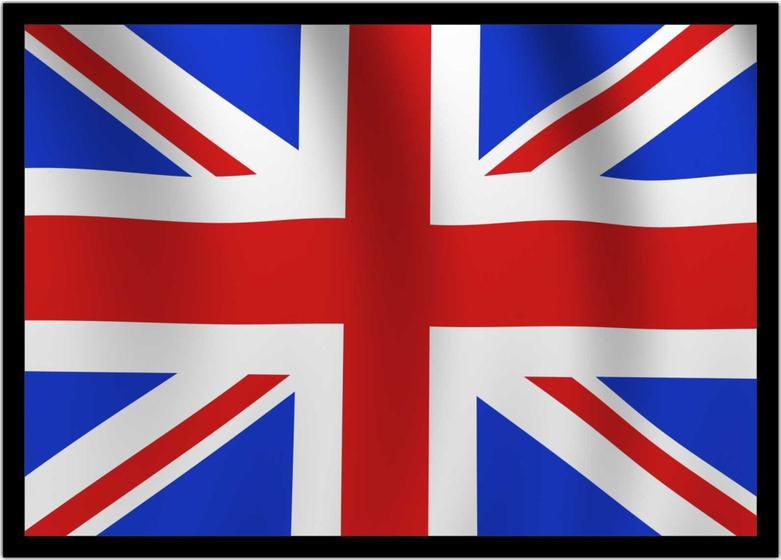 Imagem de Quadro Decorativo Bandeira Da Inglaterra País Salas Casa Lojas Escritório Quartos Com Moldura RC005