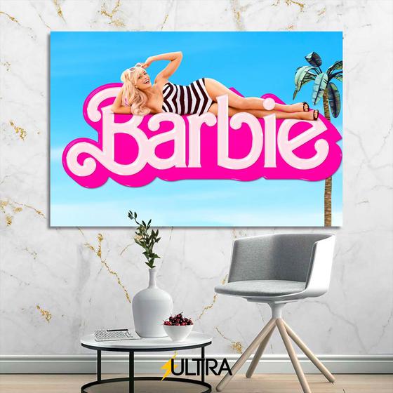 Imagem de Quadro Decorativo Barbie 60x40cm Sala Quarto