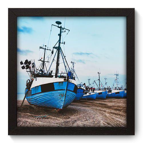 Imagem de Quadro Decorativo - Barcos - 22cm x 22cm - 024qnpap