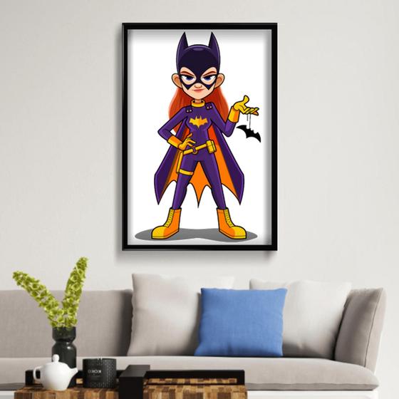 Imagem de Quadro Decorativo Batgirl 50x70 cm Placa Decorativa em MDF para Decoração de interiores