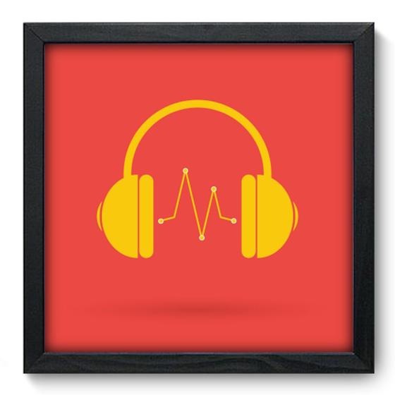 Imagem de Quadro Decorativo - Beat - 33cm x 33cm - 022qdgp