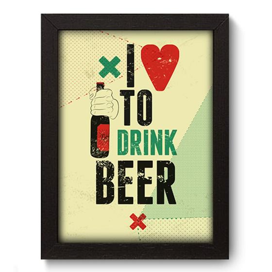 Quadro Decorativo - Beer - 19cm x 25cm - 182qdvp Menor preço em Quadro Decorativo - Beer - 19cm x 25cm - 182qdvp