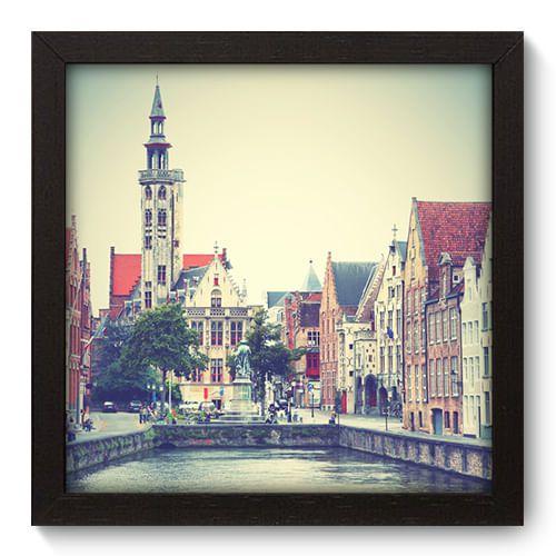 Imagem de Quadro Decorativo - Bélgica - 22cm x 22cm - 095qnmap