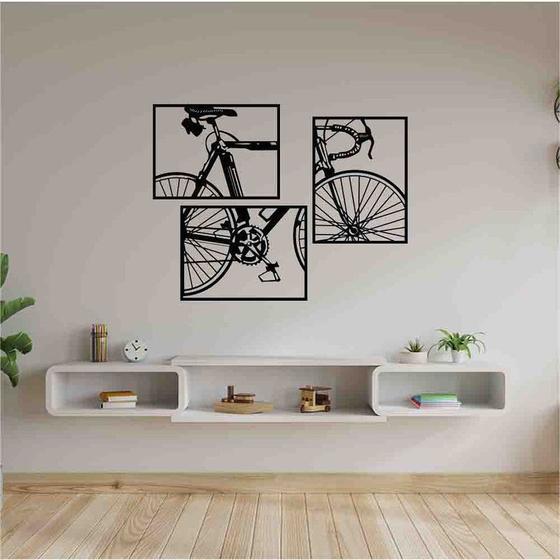 Imagem de Quadro Decorativo Bicicleta Vazado  MDF 3mm