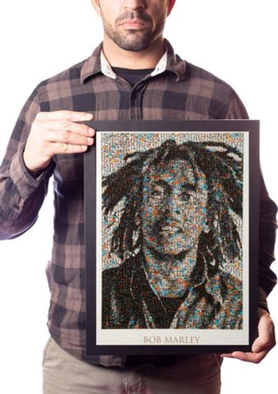 Imagem de Quadro Decorativo Bob Marley Reggae Music Tamanho Grande