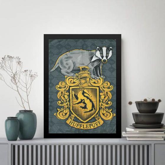 Imagem de Quadro Decorativo Brasão Hufflepuff 45x34cm