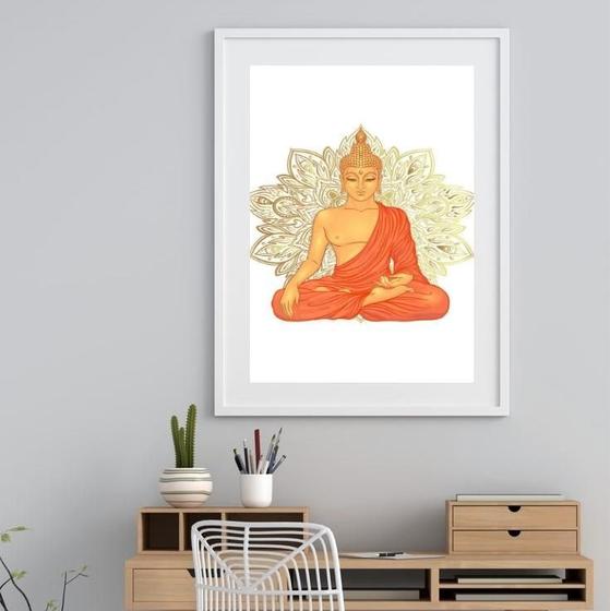 Imagem de Quadro Decorativo Buda Sidarta - 60X48Cm