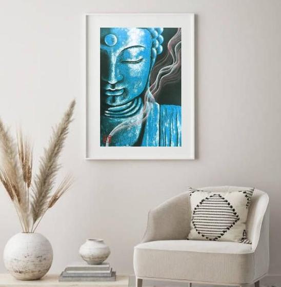 Imagem de Quadro Decorativo Buda ul - 60X48Cm