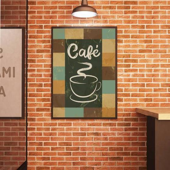 Imagem de Quadro Decorativo Café II 45x34cm - com vidro