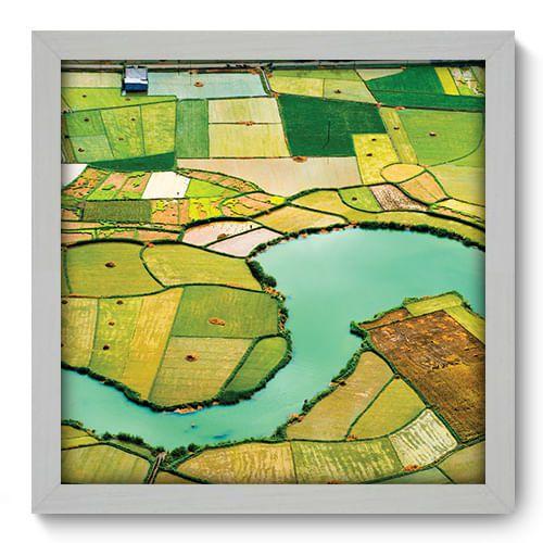 Imagem de Quadro Decorativo - Campos de Arroz - 33cm x 33cm - 033qdpb