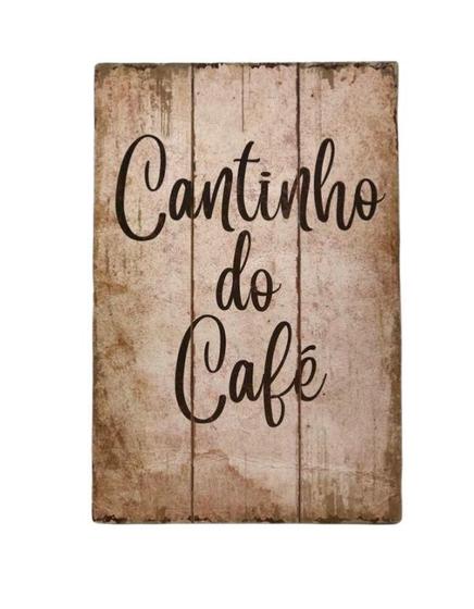 Imagem de Quadro Decorativo Cantinho Do Café 20X30 Cm