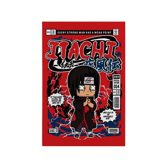 Imagem de Quadro Decorativo Canvas Chibi Itachi Naruto Anime Teen 75 x 50cm