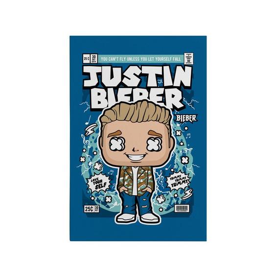 Imagem de Quadro Decorativo Canvas Justin Bieber Cantor Pop Teen