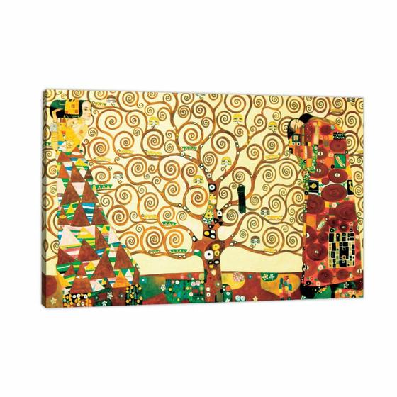 Imagem de Quadro Decorativo Canvas Klimt  -  Árvore Da Vida 45X30Cm No Chassi 