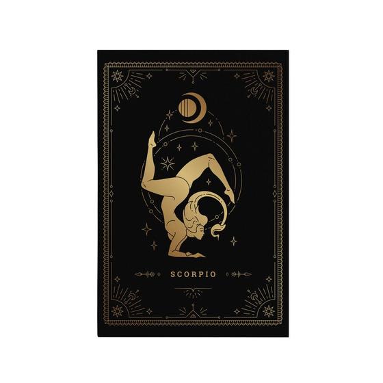 Imagem de Quadro Decorativo Canvas Signo Horóscopo Escorpião Gold teen