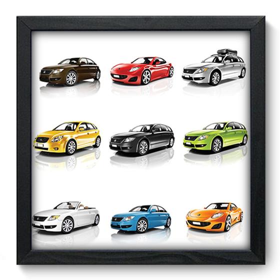 Quadro Decorativo - Carros - 33cm x 33cm - 089qdip Menor preço em Quadro Decorativo - Carros - 33cm x 33cm - 089qdip