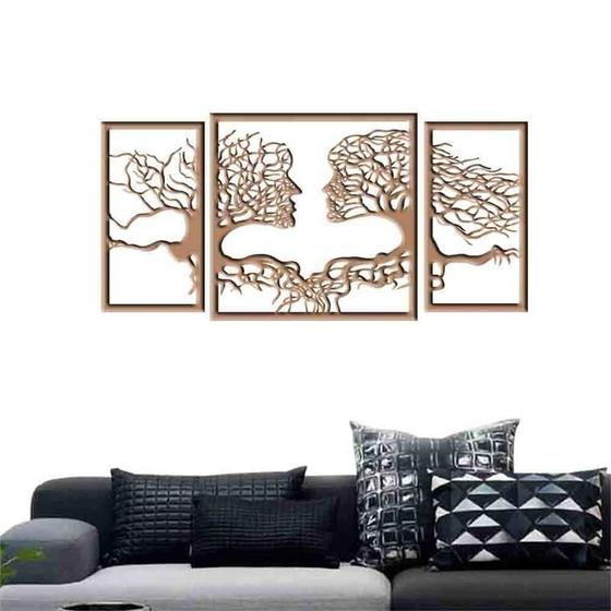 Imagem de Quadro Decorativo Casal Árvore Vazado - Mdf 3Mm 001