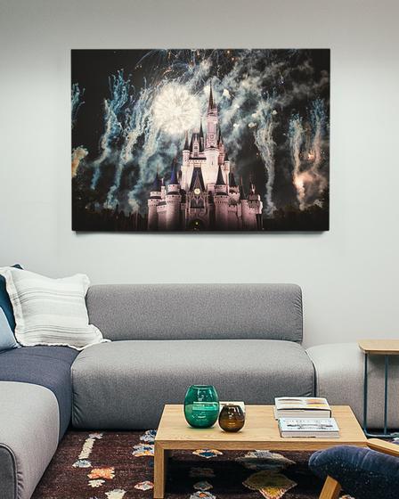Imagem de Quadro Decorativo Castelo Disney Canvas 60x90 - Foto Paulista